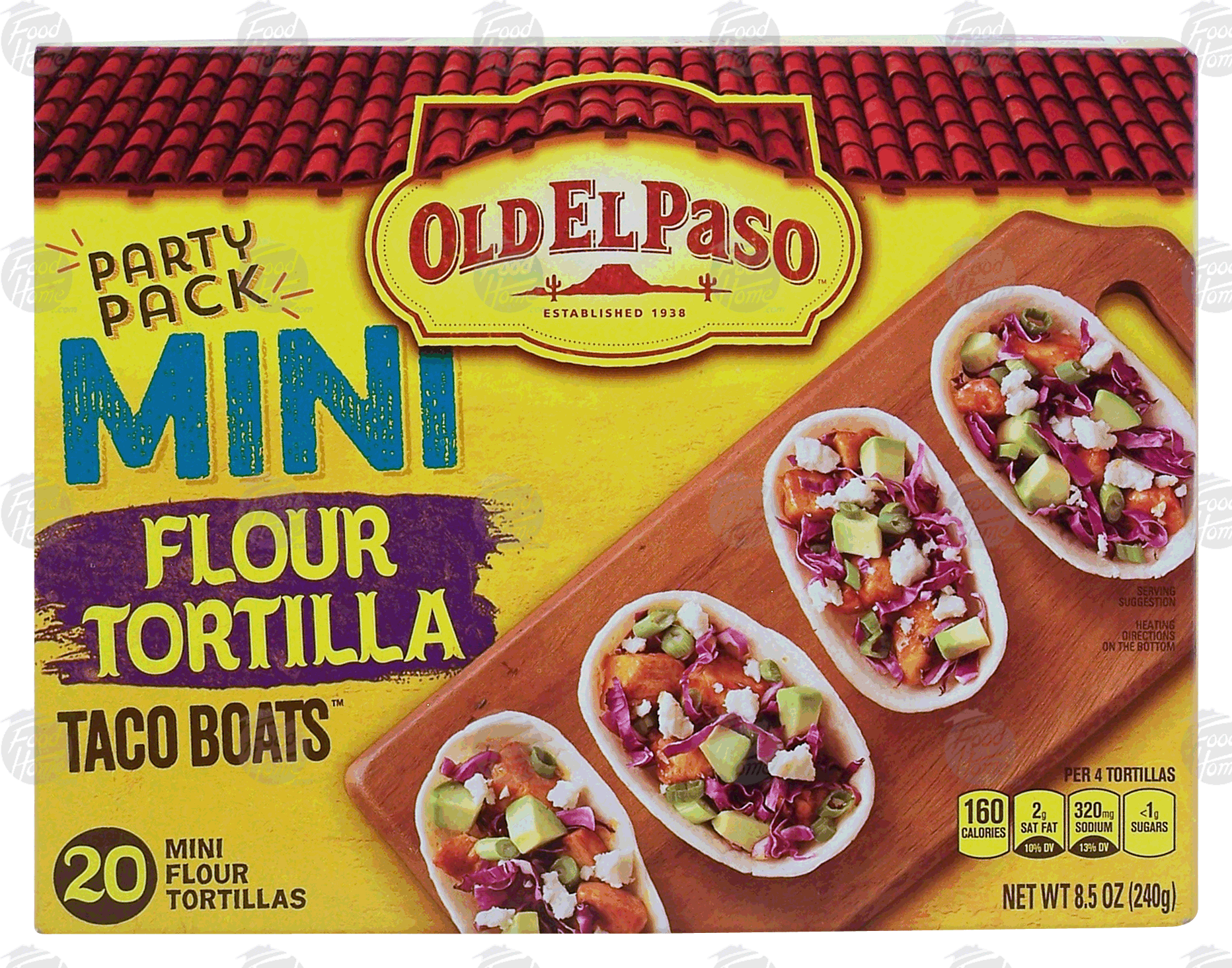 Old El Paso Party Pack MINI flour tortilla taco boats, 20-count Full-Size Picture